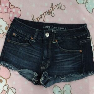American Eagle Outfitters Dark Wash Blue Jean Shorts